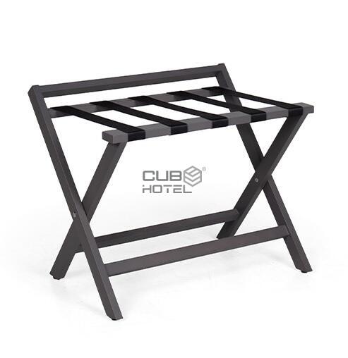 6 Suitcase Supports with Wooden Backs and Nylon Straps